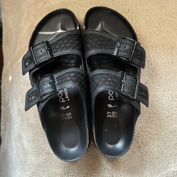 Birkenstock papillio mesh black sandals platform - Picture 3 of 6